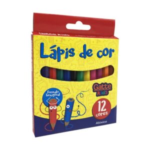 Lapis Hexagonal 12 Cores Curto