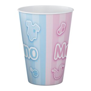 ACESSORIO FESTA COP. DE PAPEL 250 ML C/ 8 PCS - Chá Revelação