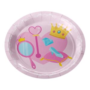 ACESSORIO FESTA PRAT. DE PAPEL 18 CM C/ 8 PCS - Princesa