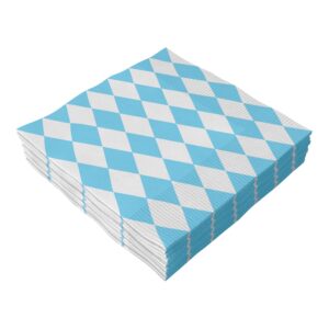 ACESSORIO FESTA GUAR. 33x33CM C/ 20 FLS Xadrez Azul