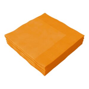 ACESSORIO FESTA GUAR. 25x25CM C/ 20 FLS Laranja Neon