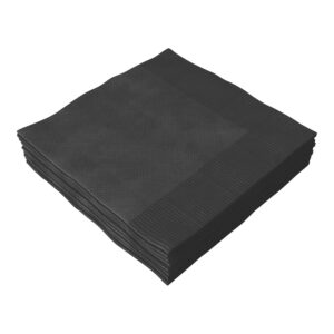 ACESSORIO FESTA GUAR. 25x25CM C/ 20 FLS Preto