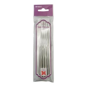 ACESSORIO FESTA FAC. REFEIÇÃO - Festa Luxo Prata - Pcte c/ 6 Und