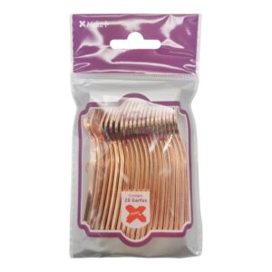 ACESSORIO FESTA GARF. MINI - Festa Luxo Rose Gold - Pcte c/ 20 Und