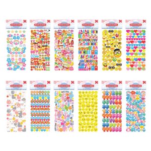 Cartelas De Adesivos 10x24cm-Divertidos (Kids) PCT C/24 Cart. Sort.