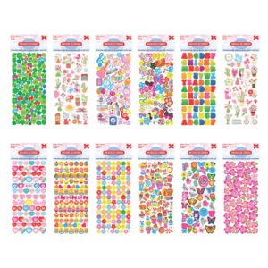 Cartelas De Adesivos 10x24cm-Encanto (Kids) PCT C/24 Cart. Sort.