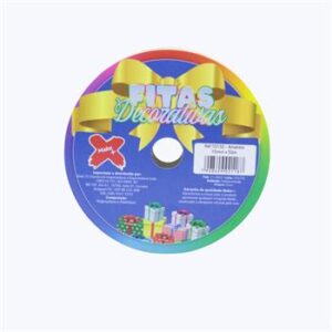Fita plastica decorativa 15mmx50m - amarelo - PCT C/ 10