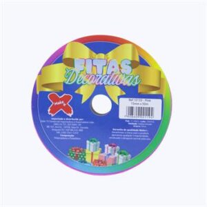 Fita plastica decorativa 15mmx50m - pink - PCT C/ 10