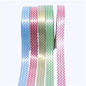 Fita plastica decorativa 15mmx50m - SORTIDO CHEVRON - PCT C/ 5 (dr, vm, az, pk, vd)