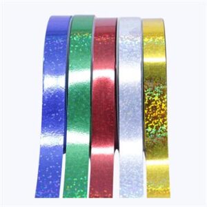 Fita plastica decorativa 15mmx50m - SORTIDO HOLOGRÁFICA - PCT C/ 5