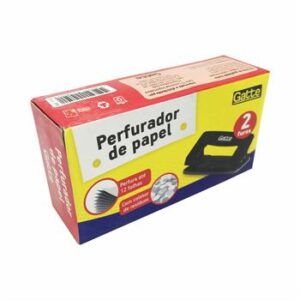 Furador De Papel 2 F. Metalico 12 Páginas