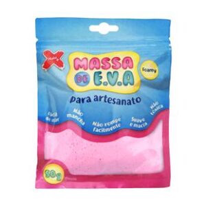 Massa De Eva Para Modelagem 50G/Pct, Rosa Bebê