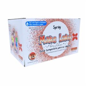 Spray Make Loko Brilho -  Lata de 120ml -VERMELHO C/12