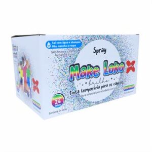 Spray Make Loko Brilho -  Lata de 120ml -MULTICOLOR C/12