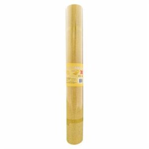 PAPEL ADES. DOURADO GLITTER FJ004 45CMX10M-0,12MM