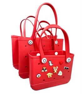 BOLSA DE MAO EM EVA VERMELHO SANGUE TAMANHO 36X13X31CM (M)