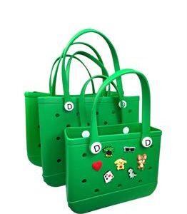 BOLSA DE MAO EM EVA VERDE  TAMANHO 46X21,5X33CM (G)