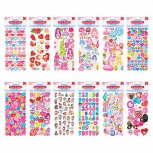Cartelas De Adesivos 10x24cm-Princesa (Kids) PCT C/24 Cart. Sort.