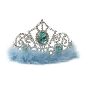 Coroa Pluma Azul - Charme (11x8cm)