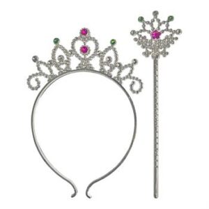 Tiara Coroa e Varinha - Encantada (20x11 e 20x5,5cm)