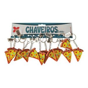 Chaveiro - Pizza 5cm - Cartela c/12 (A)