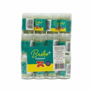 Glitter Poliester Potinho 3 grs c/ 12   Verde claro