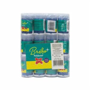 Glitter Poliester Potinho 3 grs c/ 12   Azul escuro