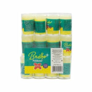 Glitter Poliester Potinho 3 grs c/ 12   Amarelo Neon