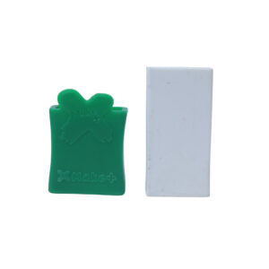 BORRACHA BRANCA C/ CAPA BIO 4.5x2x1cm - CAIXINHA C/ 24